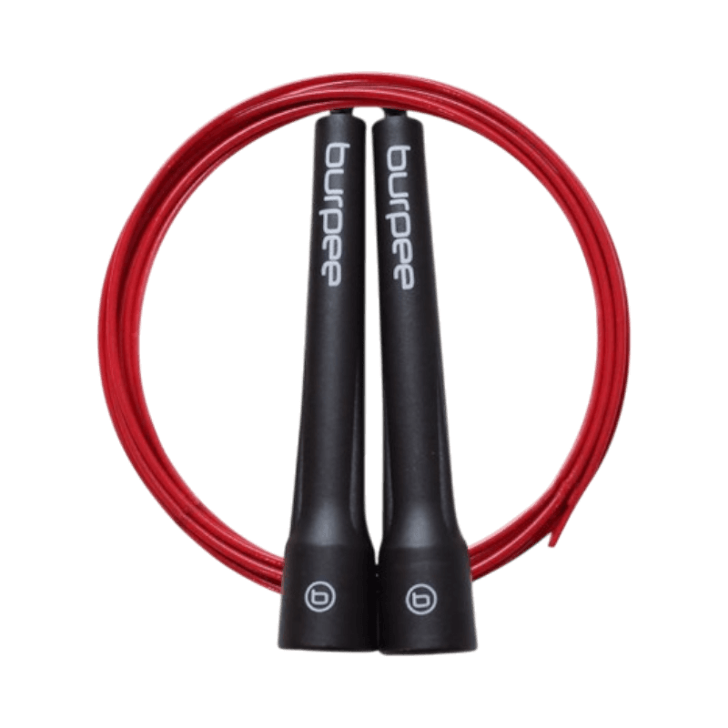 Burpee Speed Rope Pro 3.0 med rödfärgat rep och ergonomiska handtag för snabbhetsträning