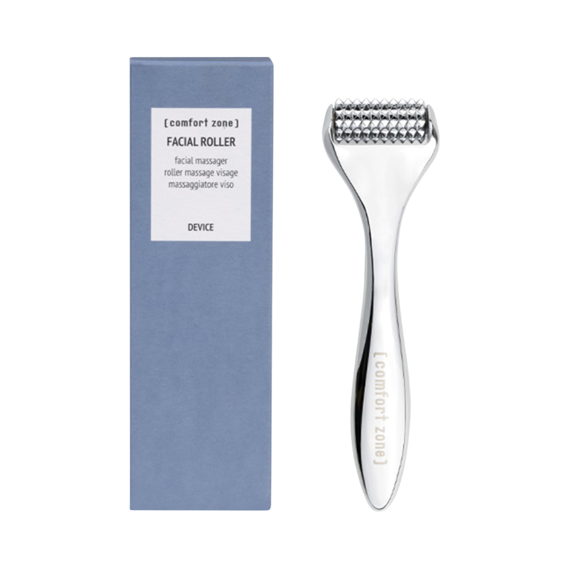 Facial roller från Comfort Zone i metall för ansiktsmassage och hudvård