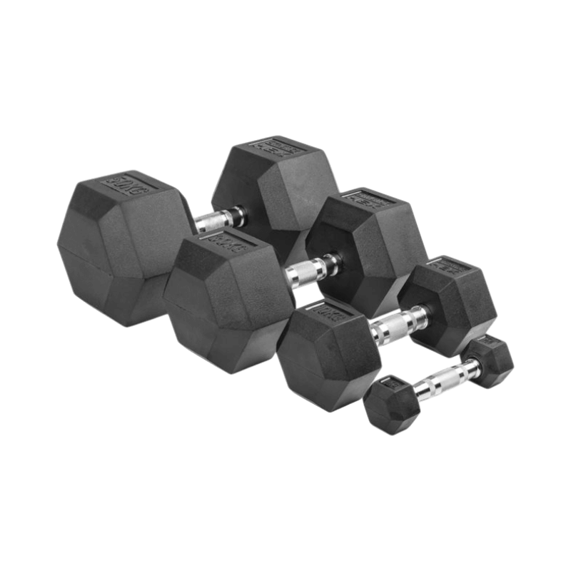 Gymstick hexagonala hantlar i robust design, idealiska för funktionell träning och hemgym