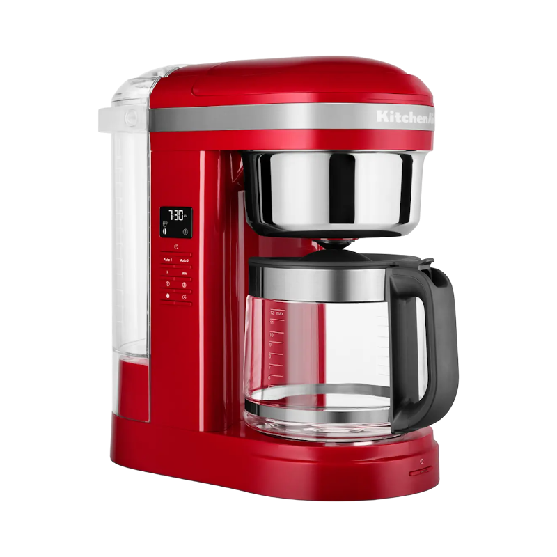 Kitchenaid droppkaffebryggare med 1,7 liters kapacitet och elegant röd finish