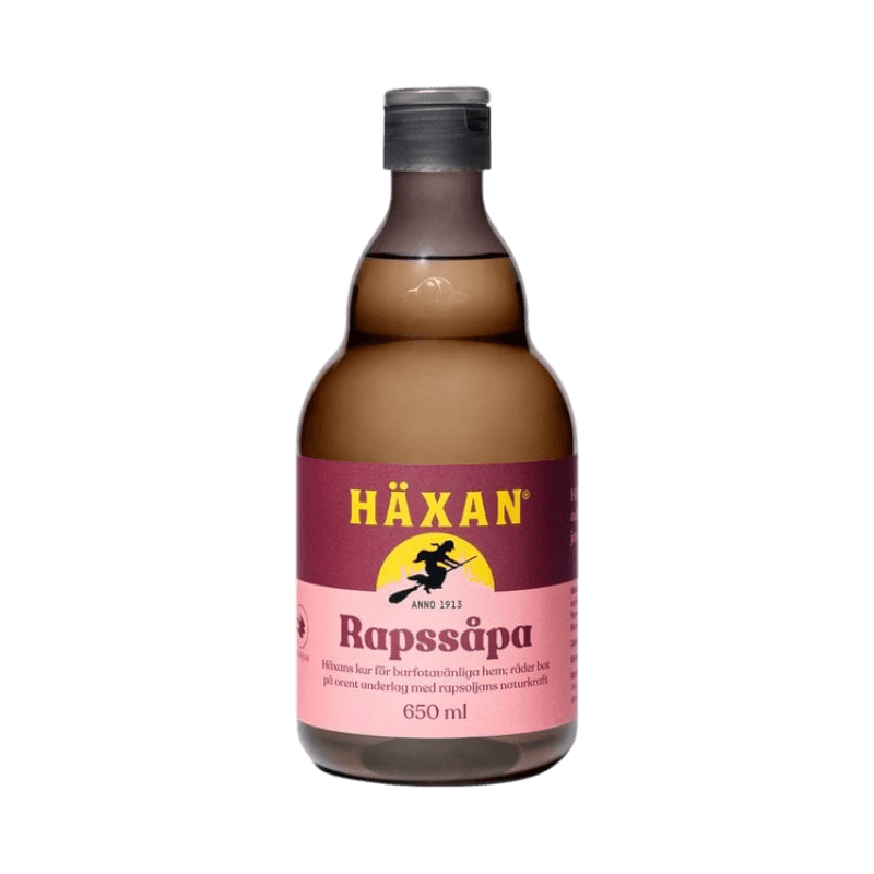 Häxan Rapssåpa 650 ml, naturlig såpa för skonsam och effektiv rengöring av golv och ytor