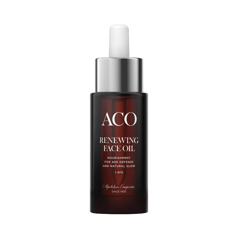 ACO Renewing Face Oil med Q10 för näring och naturlig lyster