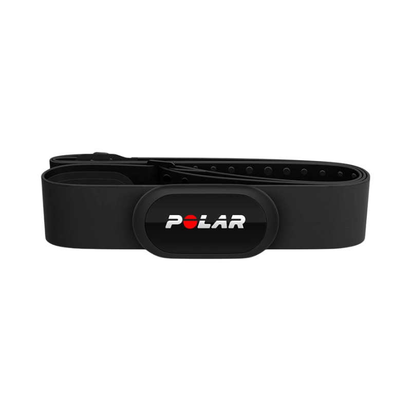 Polar H10 pulsband med hög precision – vattentålig och kompatibel med de flesta pulsklockor.